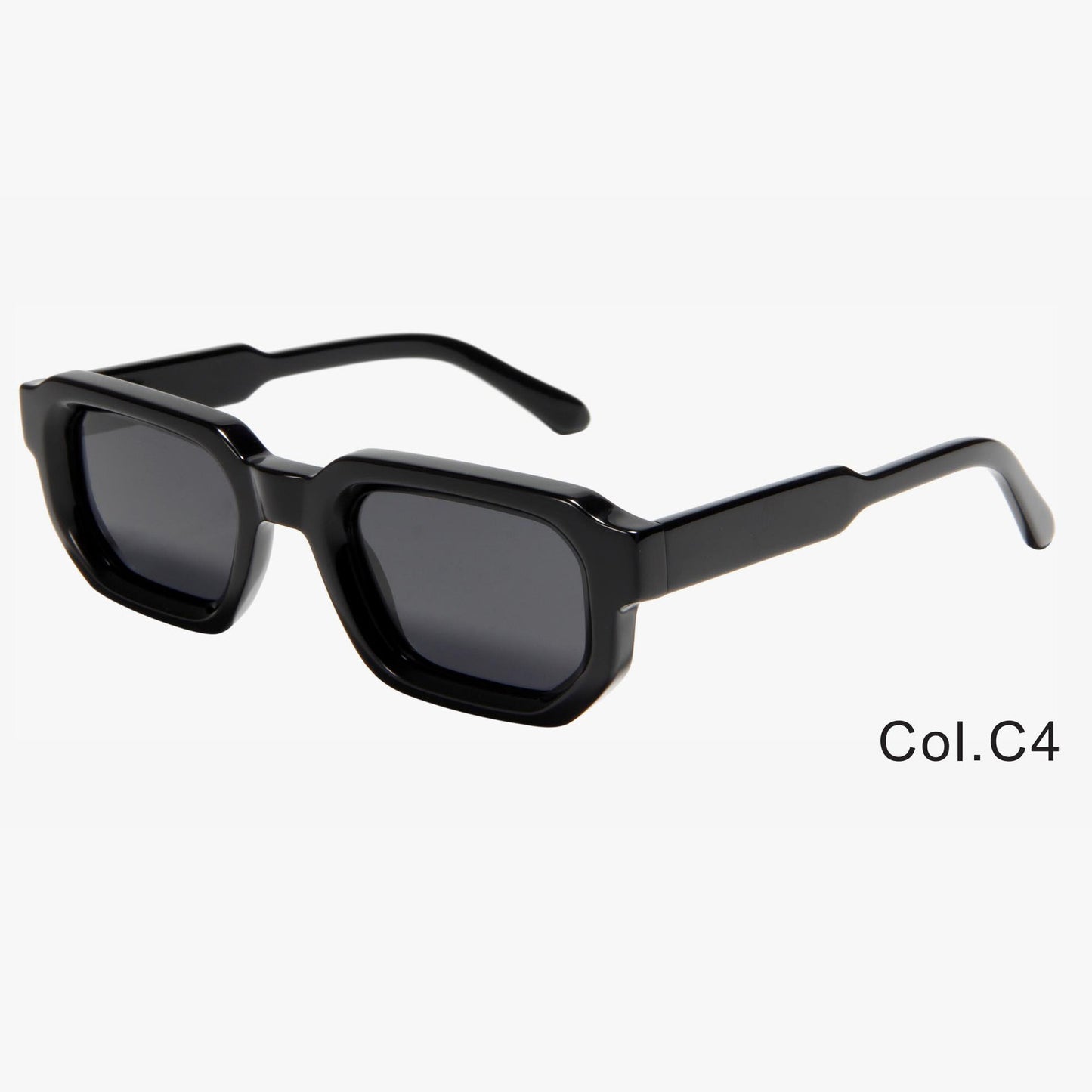 VUE Unisex Retro Square Frame Acetate Sunglasses