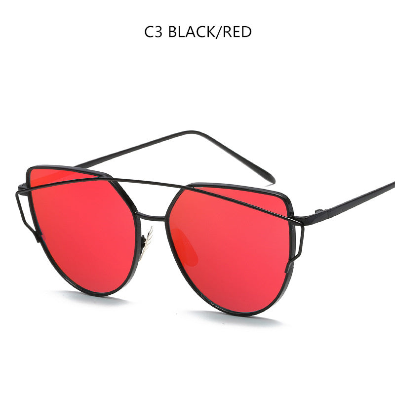 VUE Sharp-Edge Cat Eye Sunglasses