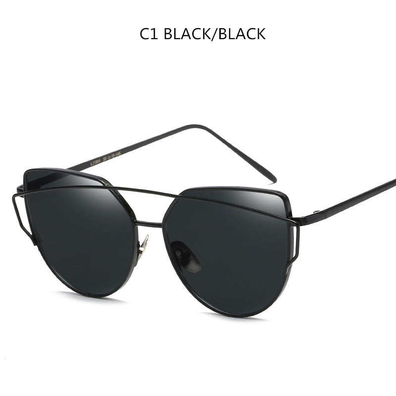 VUE Sharp-Edge Cat Eye Sunglasses