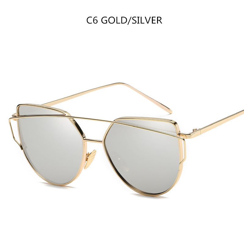 VUE Sharp-Edge Cat Eye Sunglasses