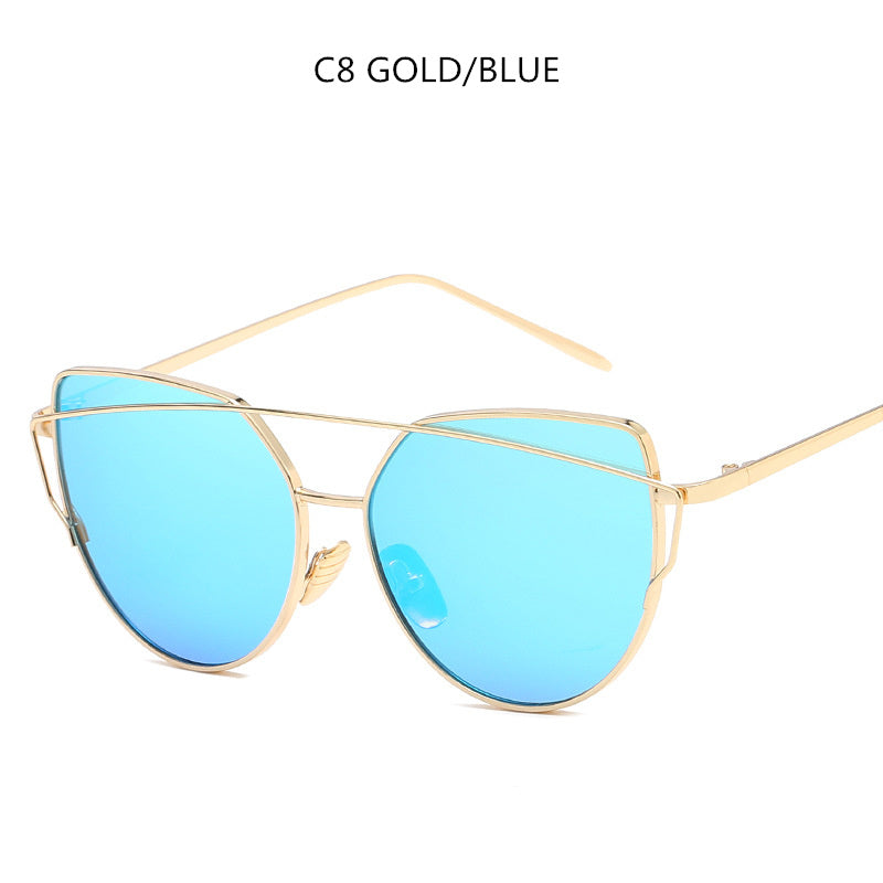 VUE Sharp-Edge Cat Eye Sunglasses