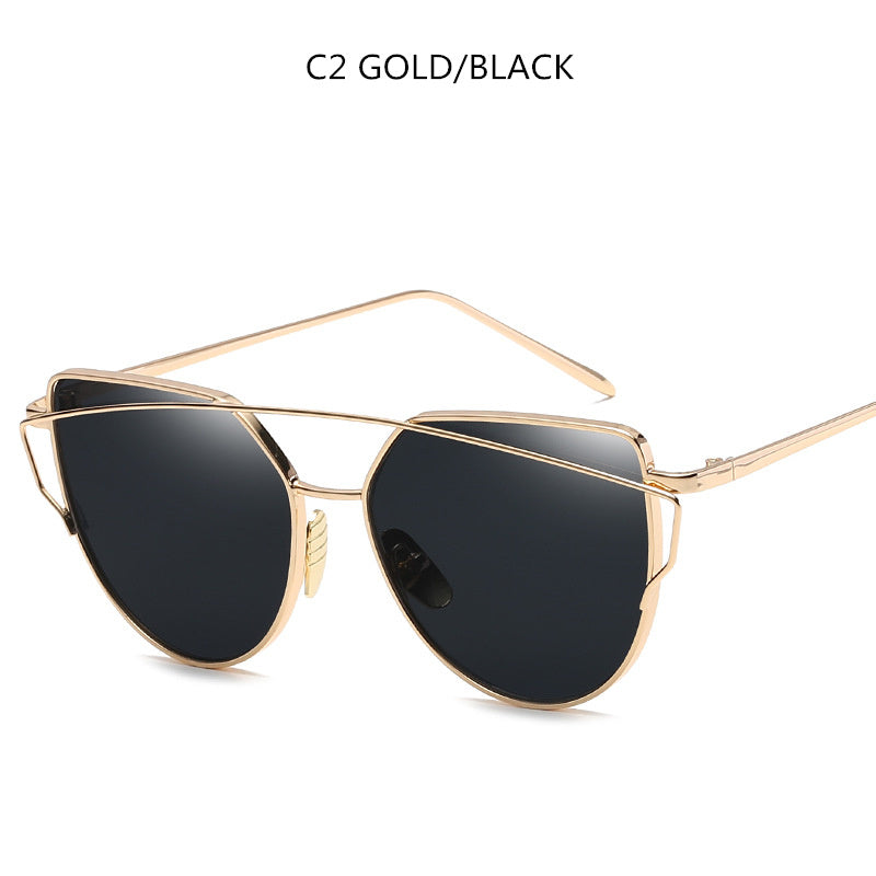 VUE Sharp-Edge Cat Eye Sunglasses