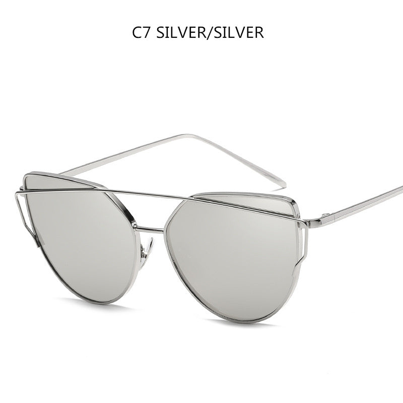 VUE Sharp-Edge Cat Eye Sunglasses