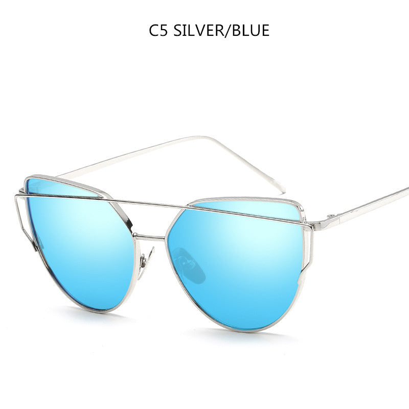 VUE Sharp-Edge Cat Eye Sunglasses