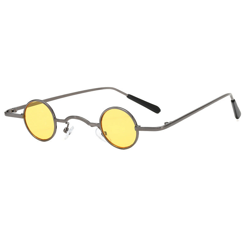 VUE Retro Micro Round Metal Frame Sunglasses – Unisex Hip-Hop Prince Style