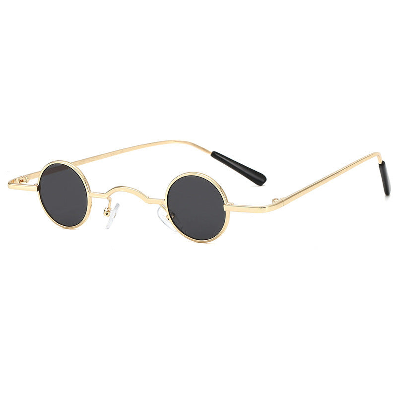 VUE Retro Micro Round Metal Frame Sunglasses – Unisex Hip-Hop Prince Style