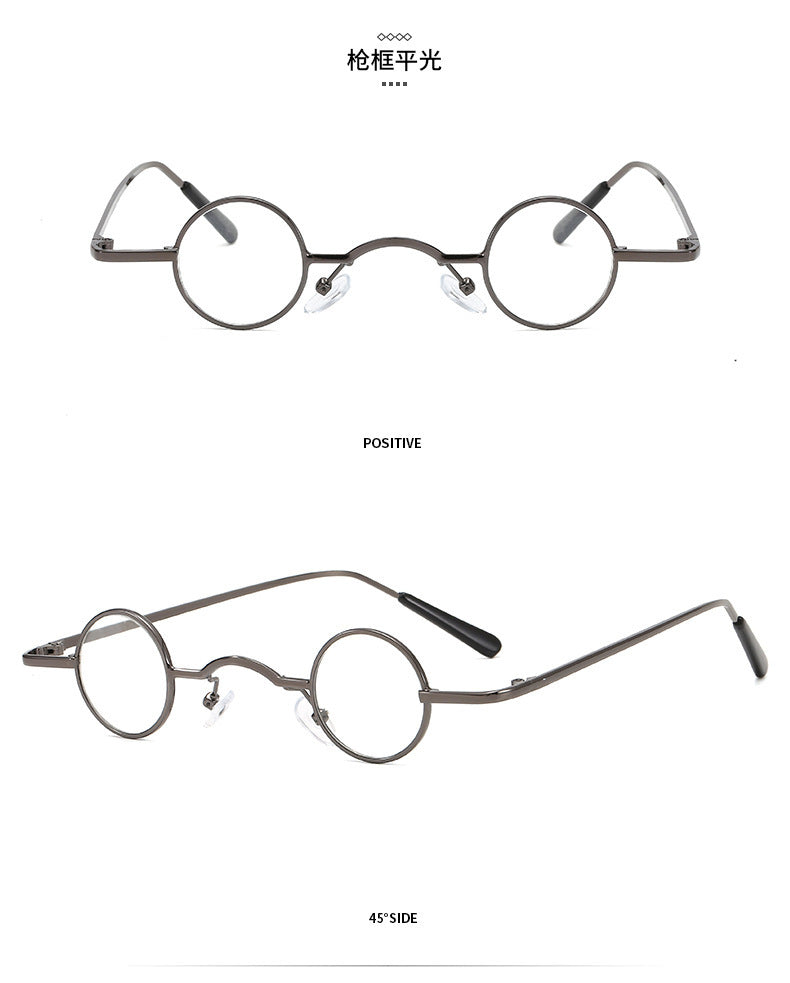 VUE Retro Micro Round Metal Frame Sunglasses – Unisex Hip-Hop Prince Style