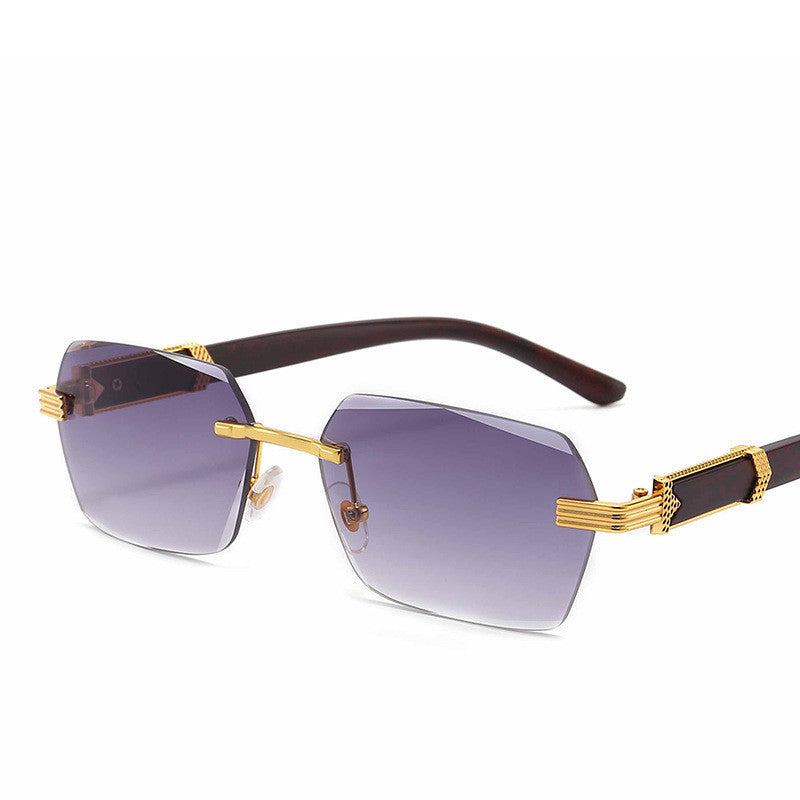 VUE Frameless Cut-Edge Gradient Marine Eye Protection Sunglasses