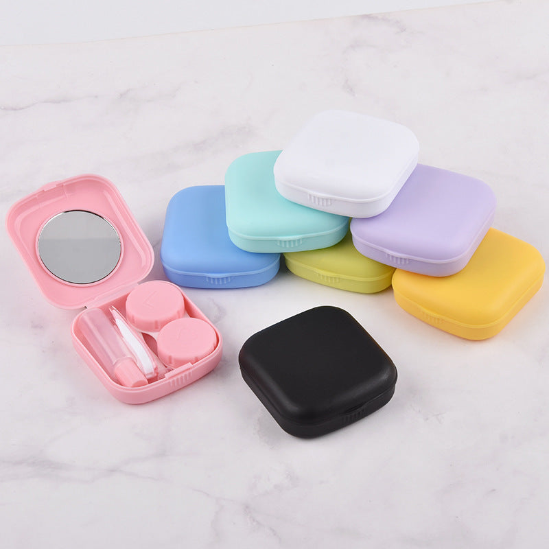 VUE Compact Frosted Candy Color Contact Lens Case – Lightweight & Travel-Friendly
