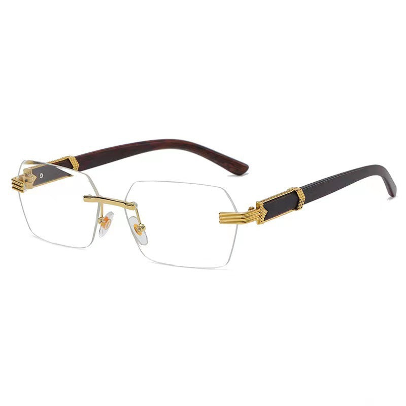 VUE Frameless Cut-Edge Gradient Marine Eye Protection Sunglasses