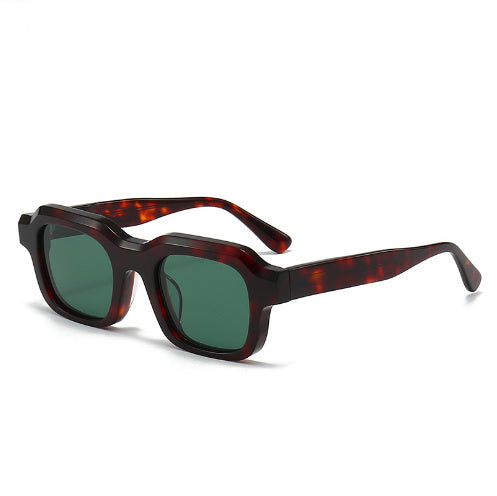 VUE Thick Acetate Gradient Stitch Sunglasses - Unisex