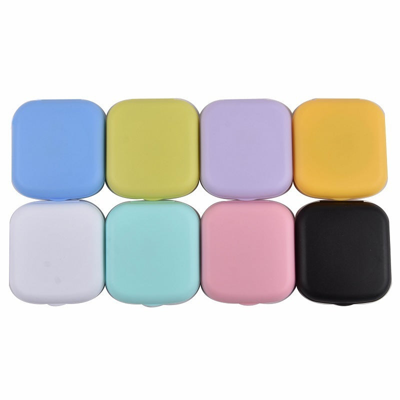 VUE Compact Frosted Candy Color Contact Lens Case – Lightweight & Travel-Friendly