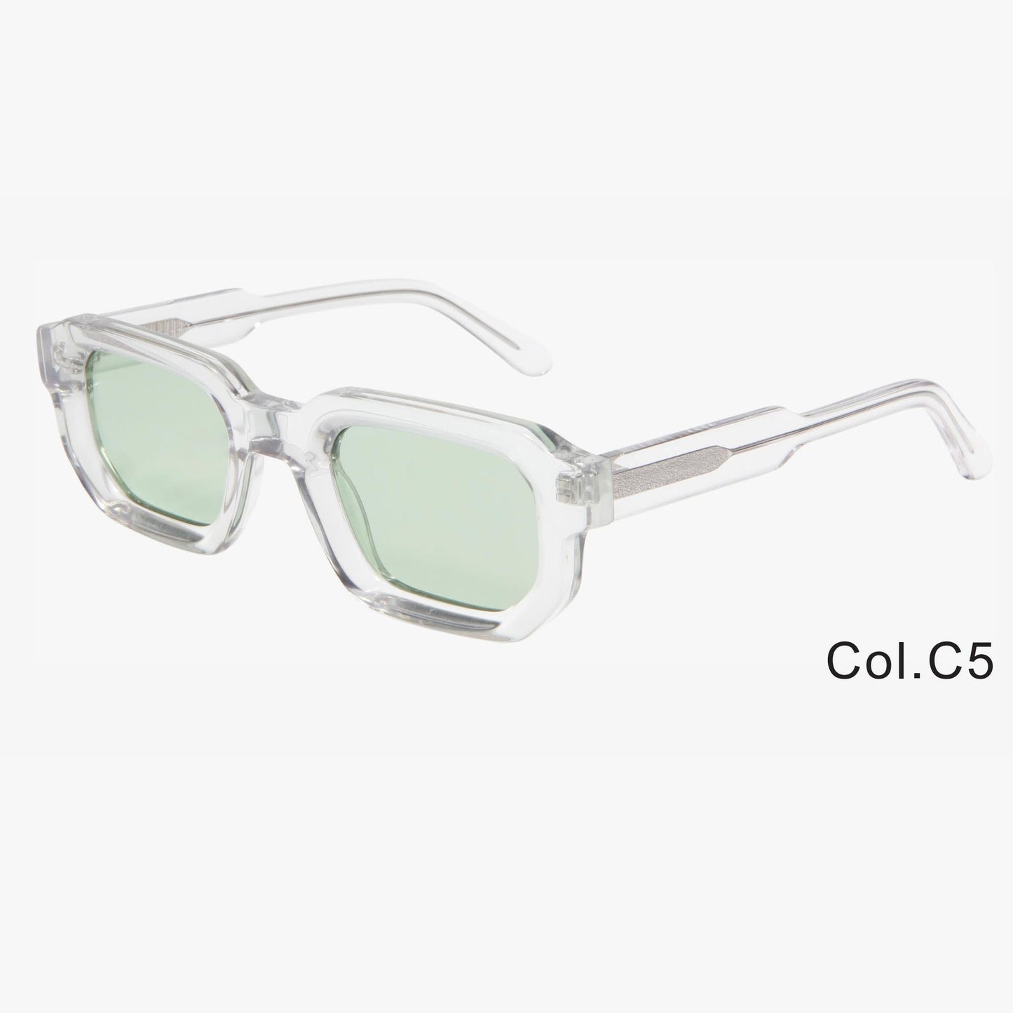 VUE Unisex Retro Square Frame Acetate Sunglasses