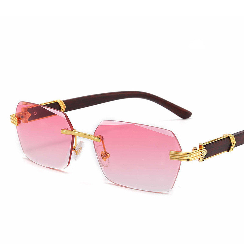 VUE Frameless Cut-Edge Gradient Marine Eye Protection Sunglasses