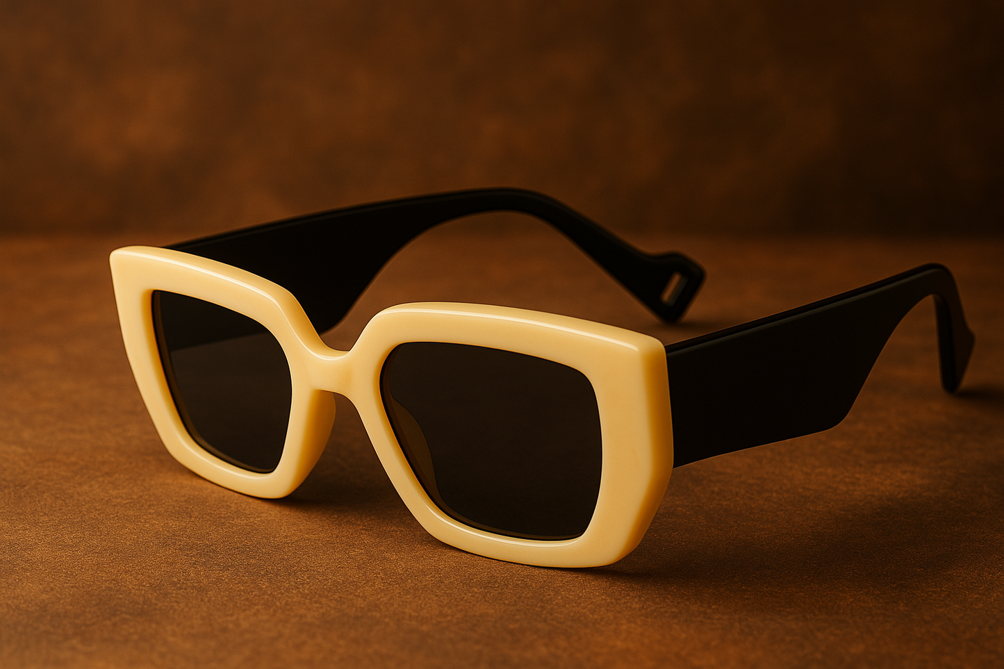 VUE Bold Polygon Contrast Frame Sunglasses – Retro Statement Eyewear