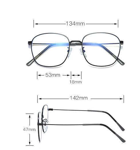 VUE Sleek Metal Blue Blocker Glasses