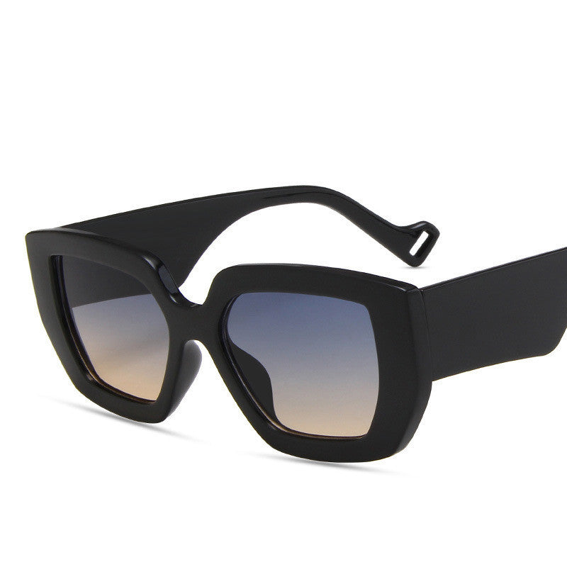 VUE Bold Polygon Contrast Frame Sunglasses – Retro Statement Eyewear