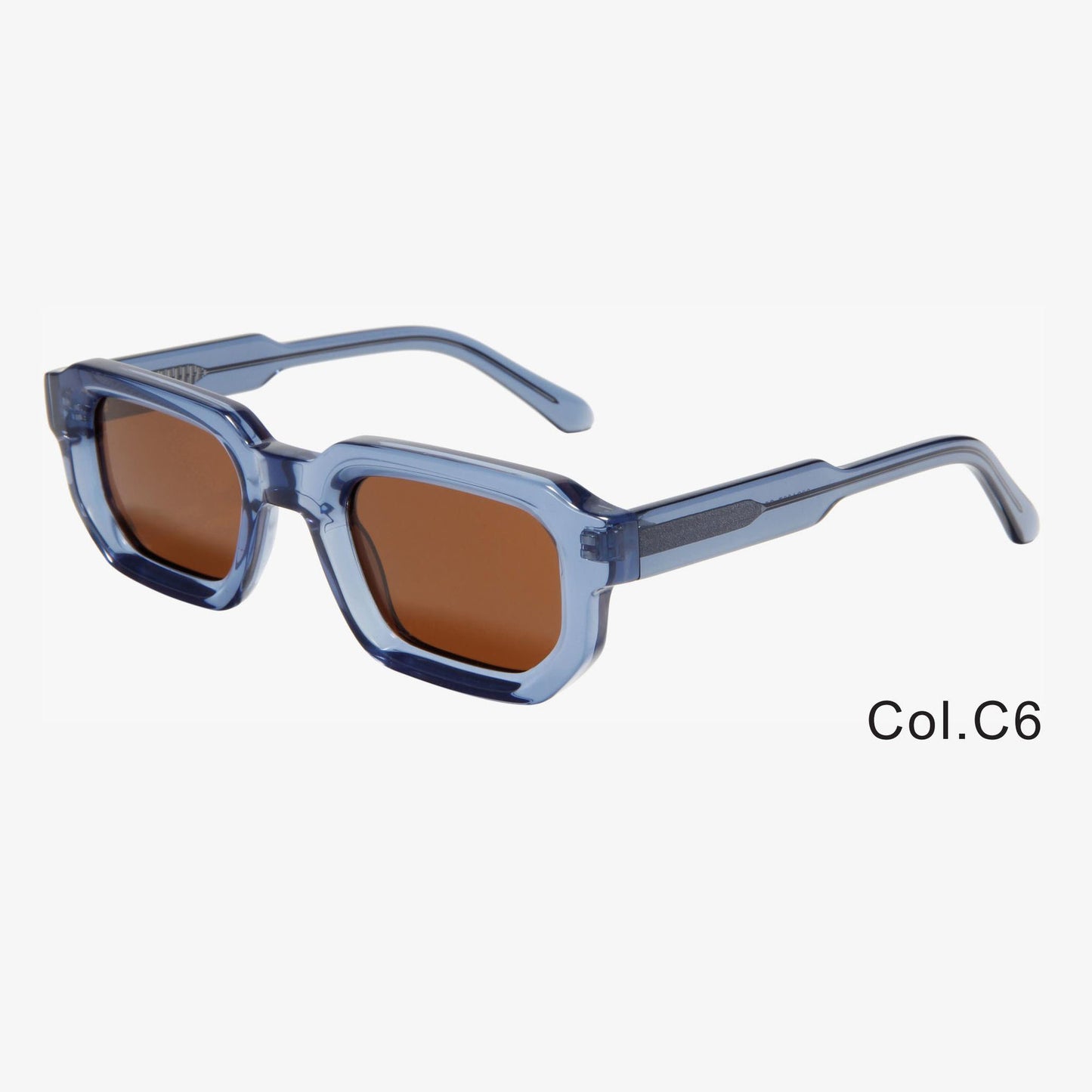 VUE Unisex Retro Square Frame Acetate Sunglasses