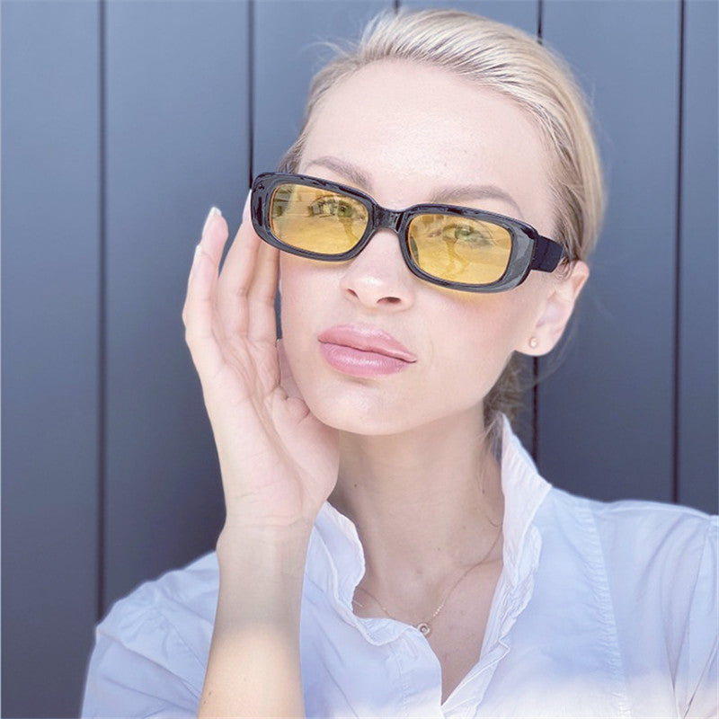 VUE Thick Frame Square-Rimmed Sunglasses – Women's Fashion Statement