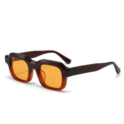 VUE Thick Acetate Gradient Stitch Sunglasses - Unisex