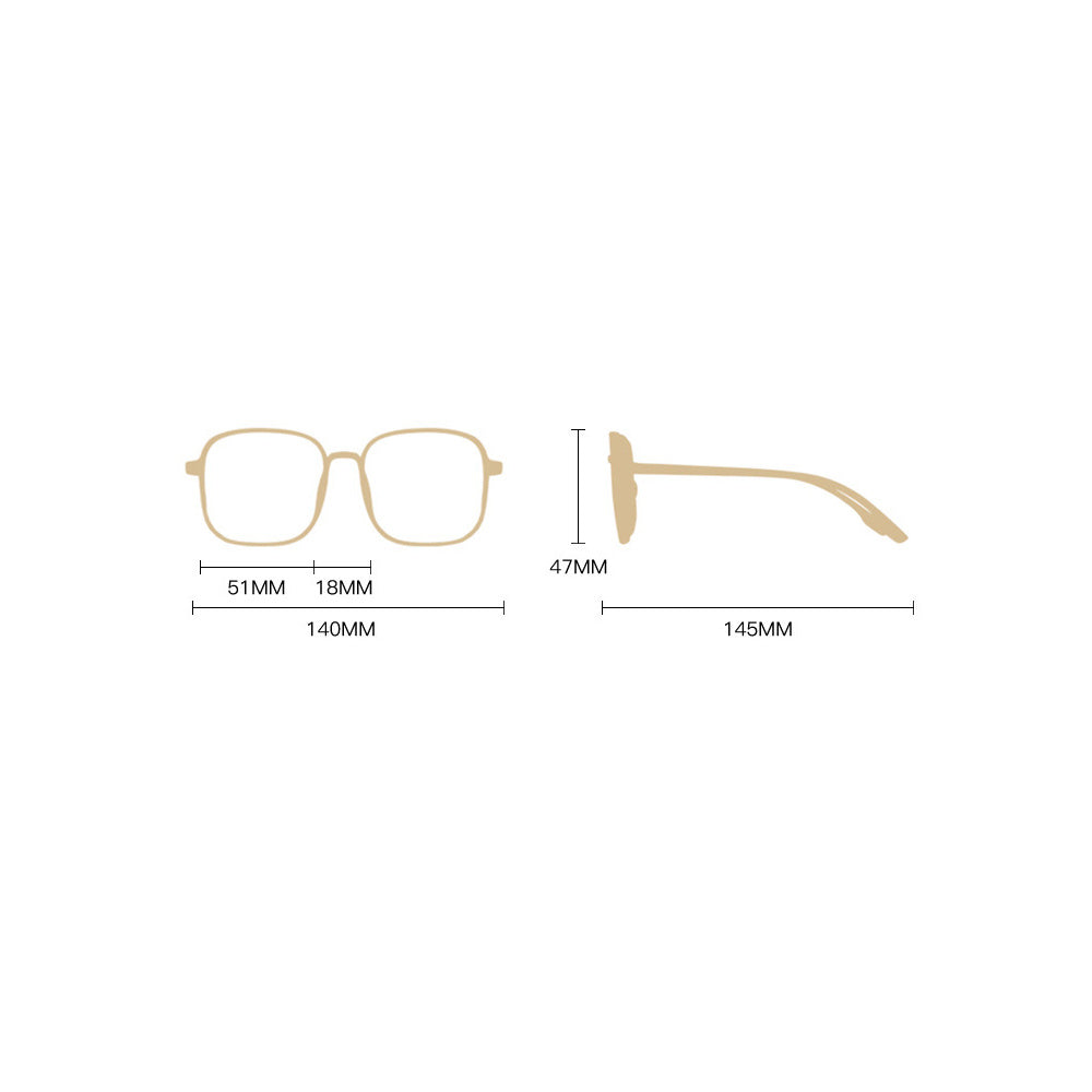 VUE Sleek Metal Square Anti Blue Light Frames