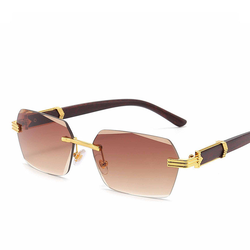 VUE Frameless Cut-Edge Gradient Marine Eye Protection Sunglasses