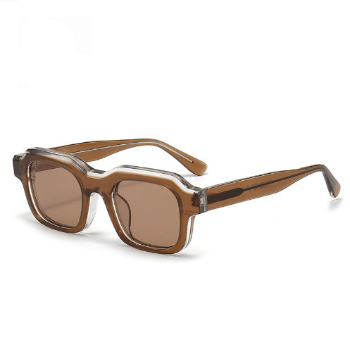VUE Thick Acetate Gradient Stitch Sunglasses - Unisex