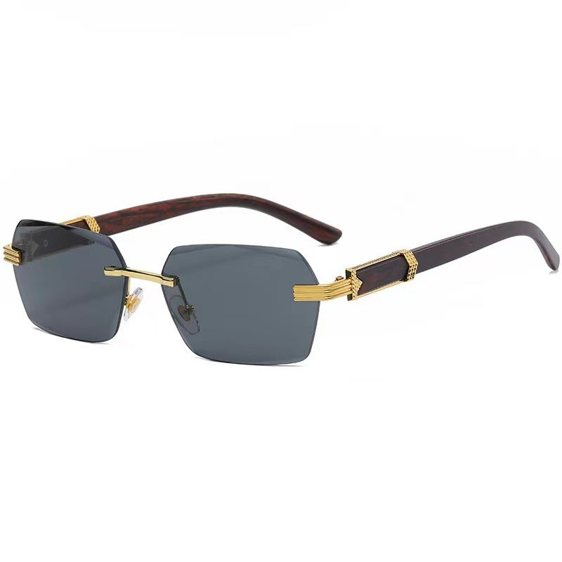 VUE Frameless Cut-Edge Gradient Marine Eye Protection Sunglasses
