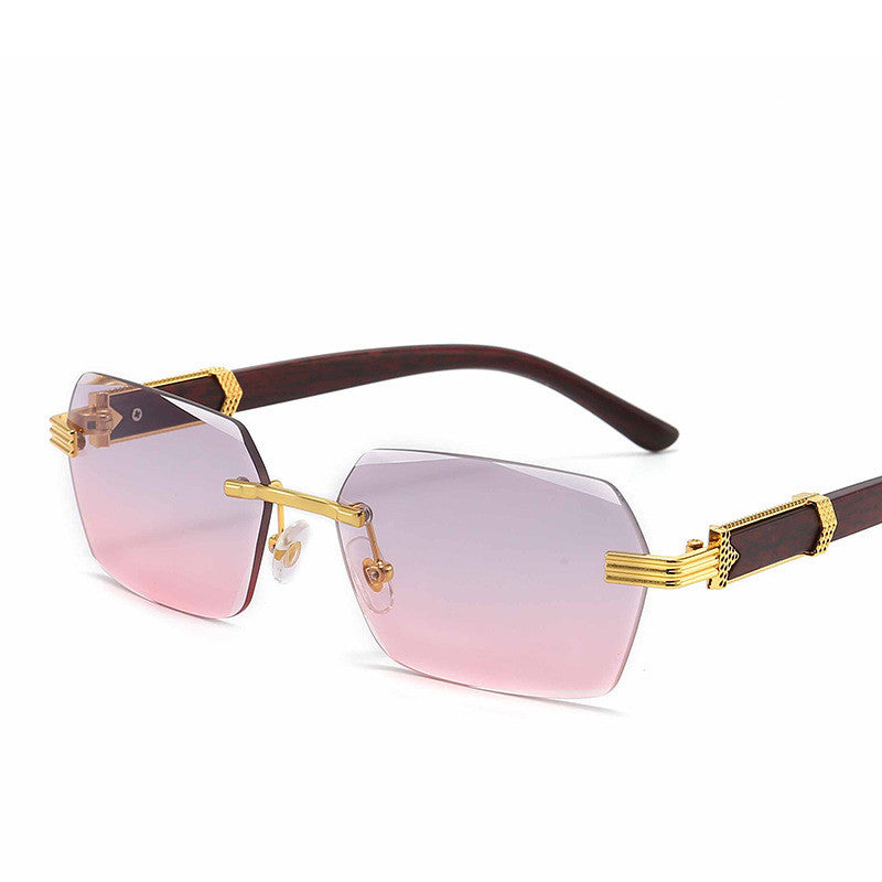 VUE Frameless Cut-Edge Gradient Marine Eye Protection Sunglasses