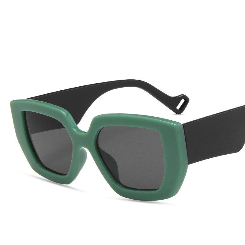 VUE Bold Polygon Contrast Frame Sunglasses – Retro Statement Eyewear