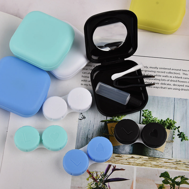 VUE Compact Frosted Candy Color Contact Lens Case – Lightweight & Travel-Friendly