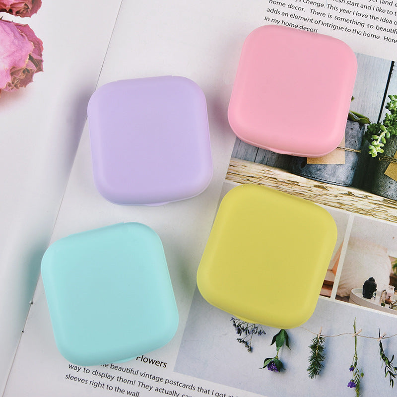 VUE Compact Frosted Candy Color Contact Lens Case – Lightweight & Travel-Friendly